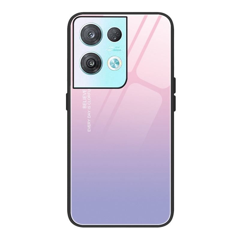 Cover Oppo Reno 8 Pro Gradient Hærdet Glas