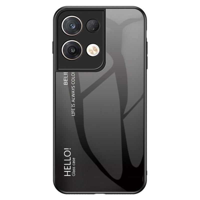 Cover Oppo Reno 8 Pro Hærdet Glas Hej