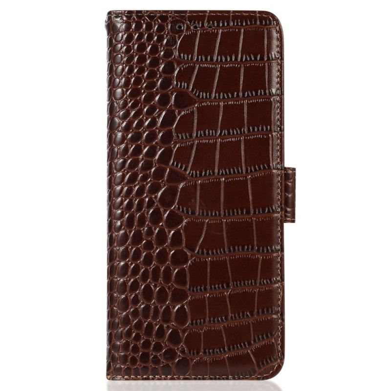 Flip Cover Oppo Reno 8 Pro Crocodile Style Rfid