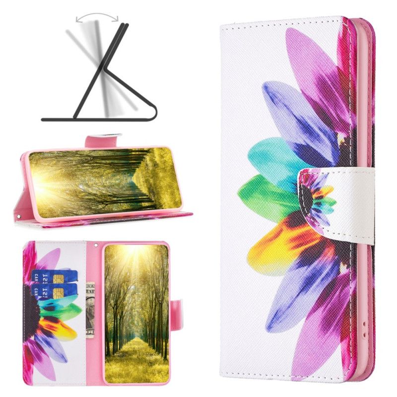 Flip Cover Oppo A98 5g Akvarelblomst