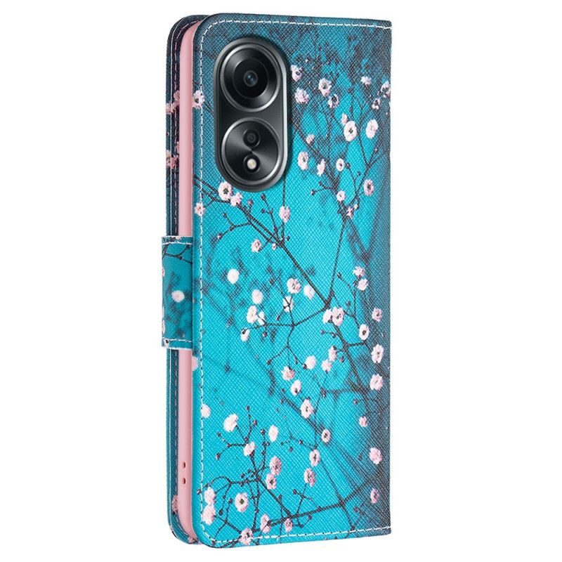 Flip Cover Oppo A98 5g Blommeblomster