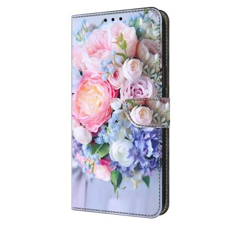 Flip Cover Oppo A98 5g Farverige Blomster