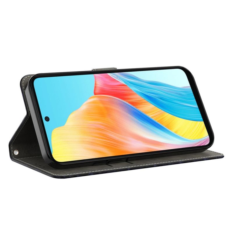 Læder Cover Oppo A98 5g Ahornblade