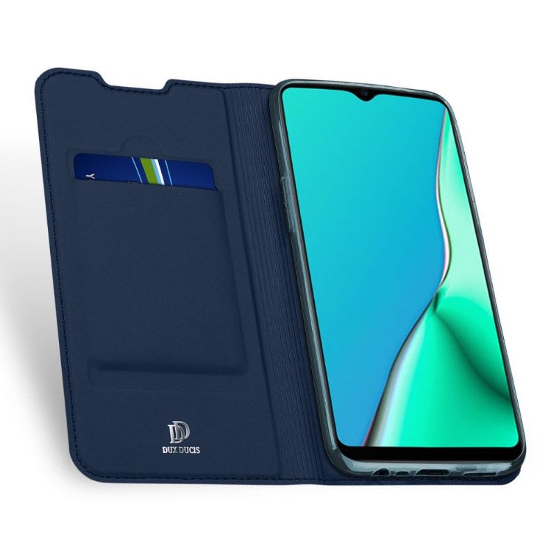 Flip Cover Oppo A9 2020 Hemming Satin Belægning