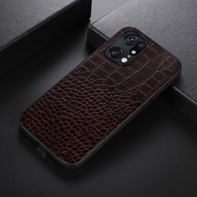 Cover Oppo Find X5 Pro Colette Croc Effekt Læder