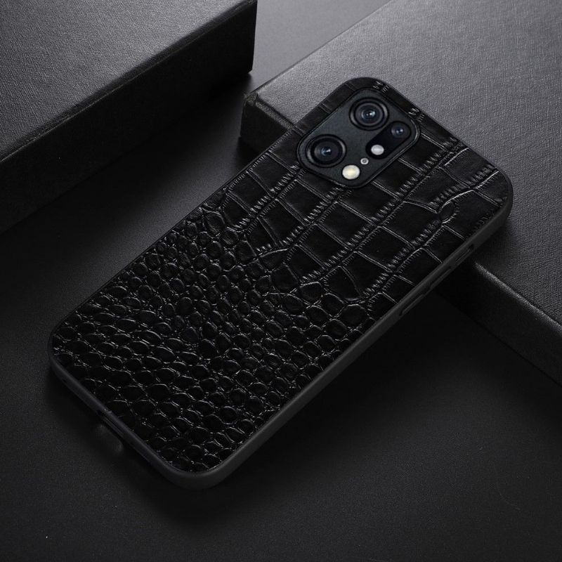 Cover Oppo Find X5 Pro Colette Croc Effekt Læder