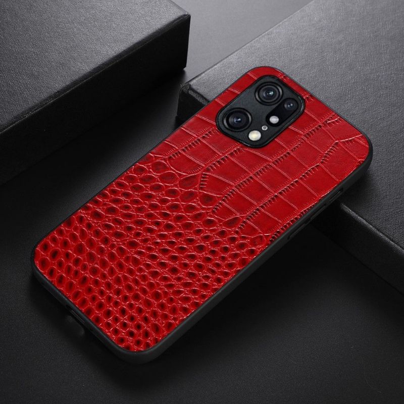 Cover Oppo Find X5 Pro Colette Croc Effekt Læder