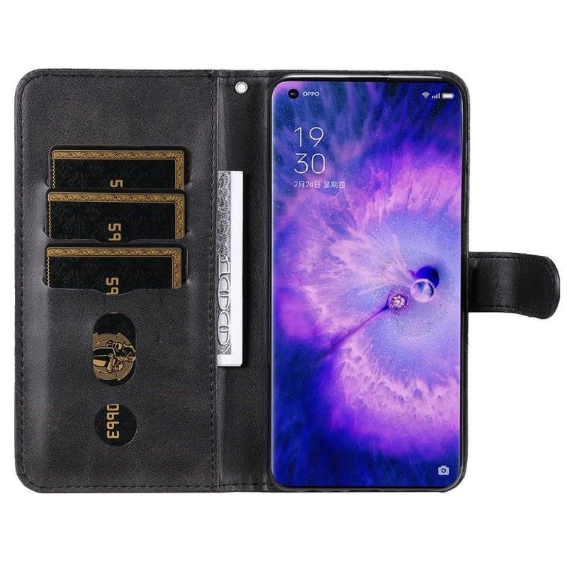 Flip Cover Oppo Find X5 Pro Punge Etui Elena Tegnebog