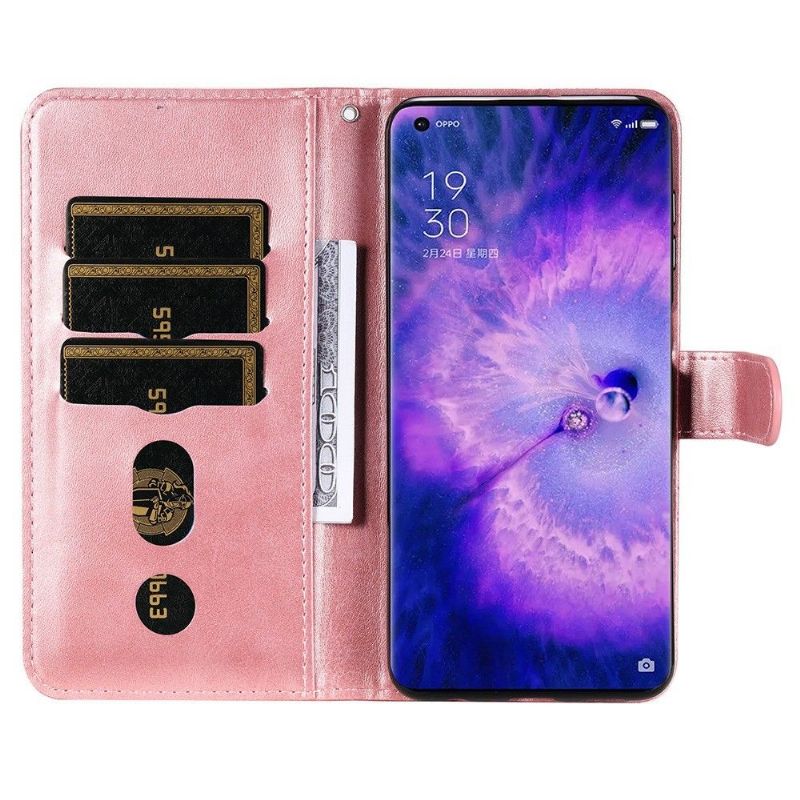 Flip Cover Oppo Find X5 Pro Punge Etui Elena Tegnebog