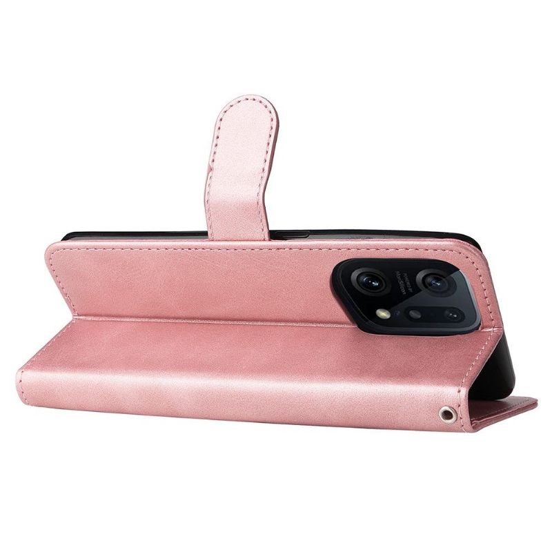 Flip Cover Oppo Find X5 Pro Punge Etui Elena Tegnebog