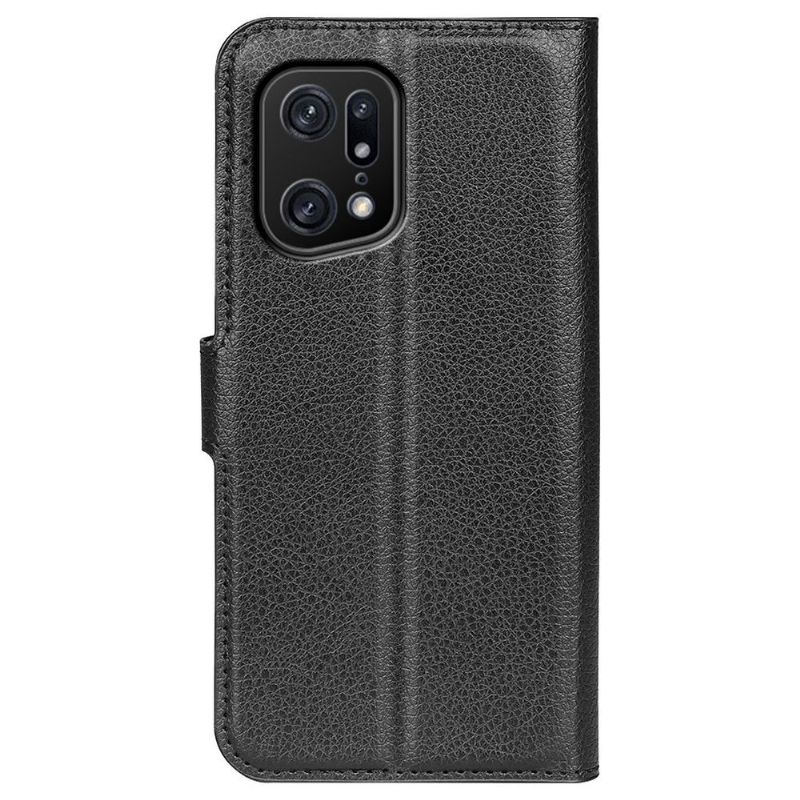 Flip Cover Oppo Find X5 Pro Punge Etui Læderstil