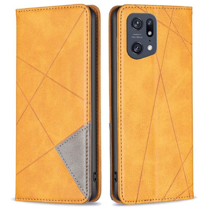 Læder Cover Oppo Find X5 Pro Célinia Style Læder Kortholder