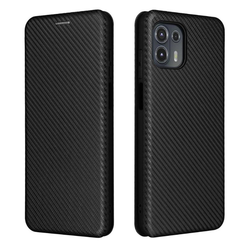 Flip Cover Motorola Edge 20 Lite Anti-fald Carbon Fiber Læder