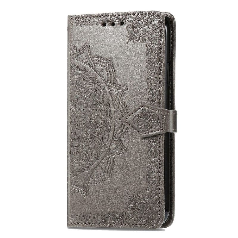 Flip Cover Motorola Edge 20 Lite Hemming Mandala Relief I Kunstlæder