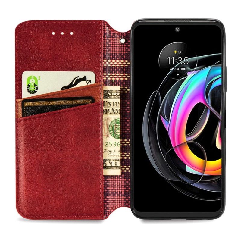 Flip Cover Motorola Edge 20 Lite Kub Design Kortholder