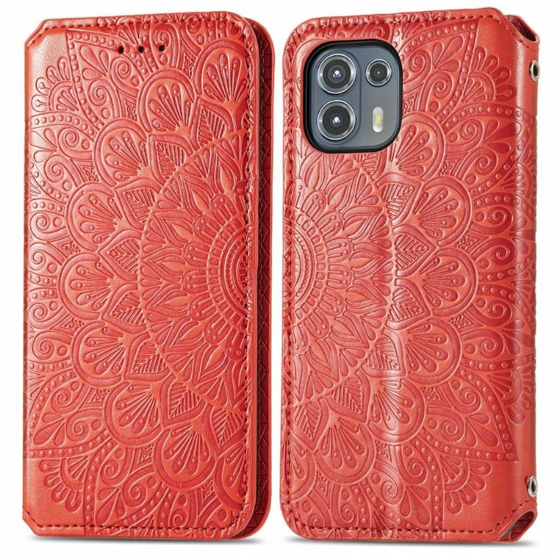 Flip Cover Motorola Edge 20 Lite Læder Cover Flip Chic Mandala