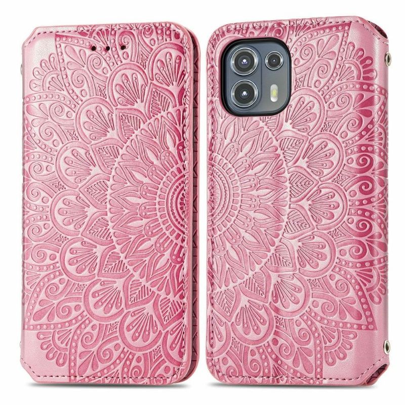 Flip Cover Motorola Edge 20 Lite Læder Cover Flip Chic Mandala