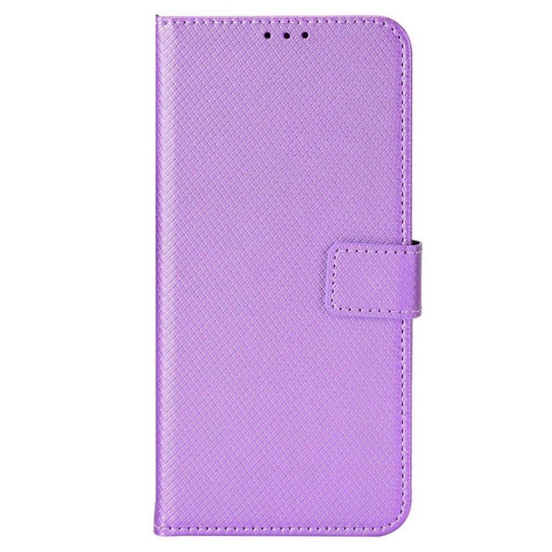 Flip Cover Oppo Reno 8 Med Snor Stilfuldt Strappy Imiteret Læder