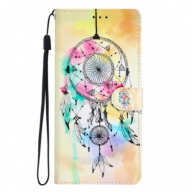 Flip Cover Oppo Reno 8 Med Snor Strap Dream Catcher