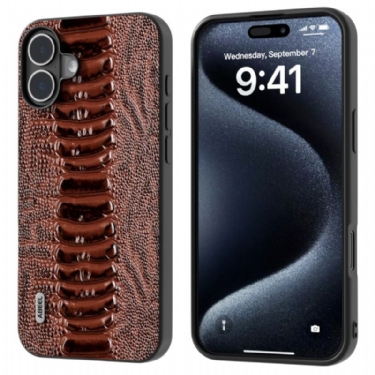 Cover iPhone 16 Telefon Etui Krokodillestil