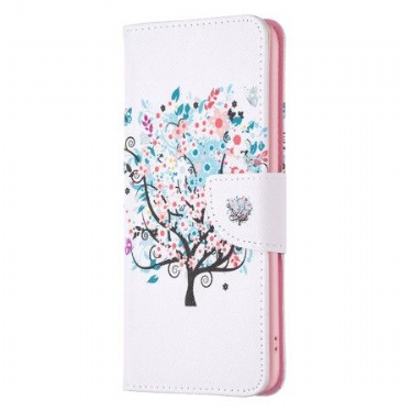 Flip Cover iPhone 16 Blomstret Træ