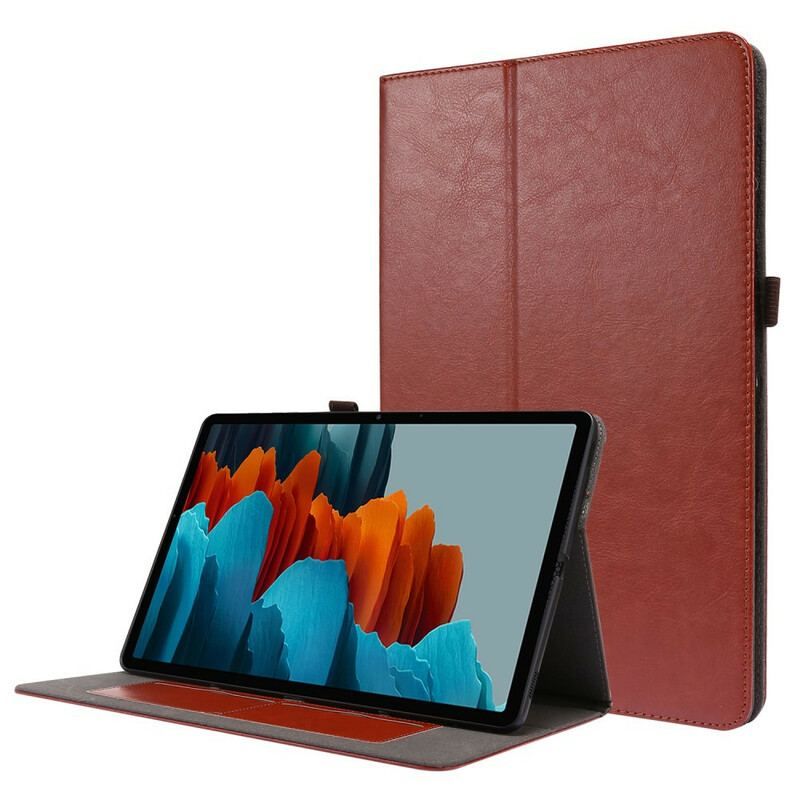 Case Samsung Galaxy Tab S8 Plus / Tab S7 Plus 2 Skodder I Imiteret Læder