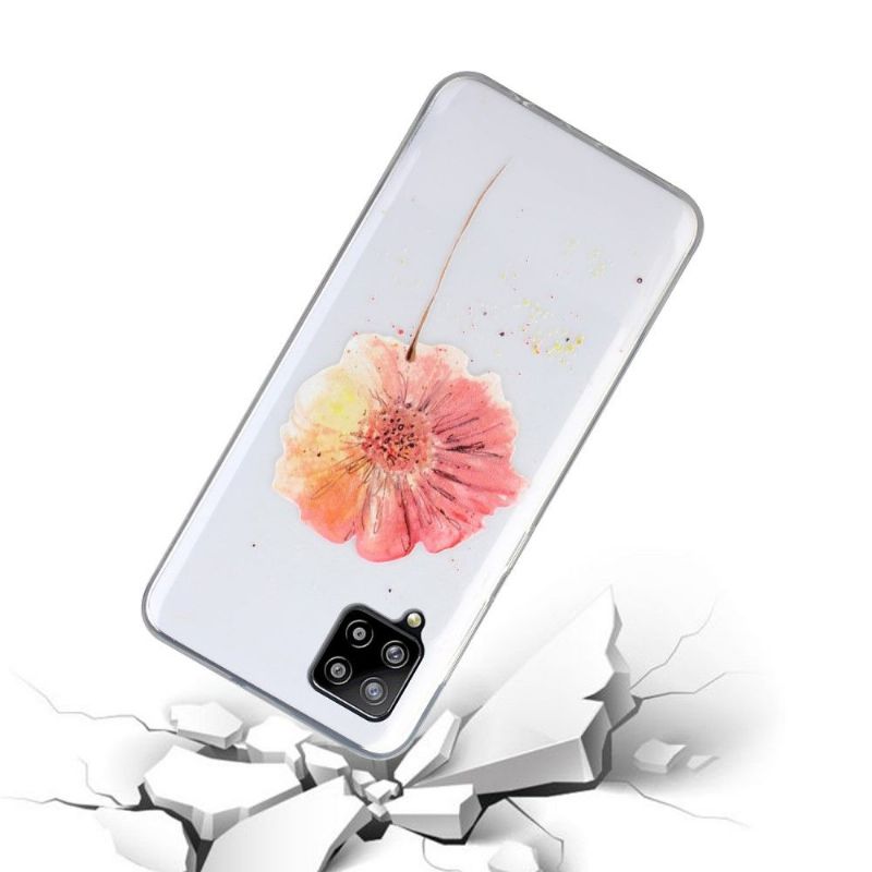 Cover Samsung Galaxy A12 Akvarelblomst