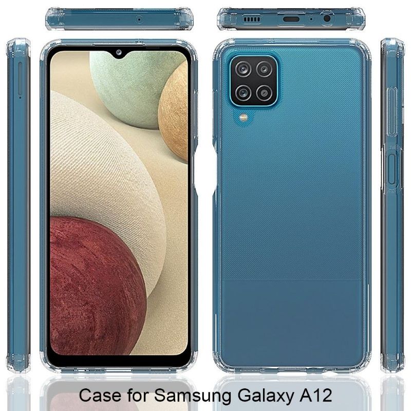 Cover Samsung Galaxy A12 Anti-fald Beskyttelsessæt Gennemsigtig