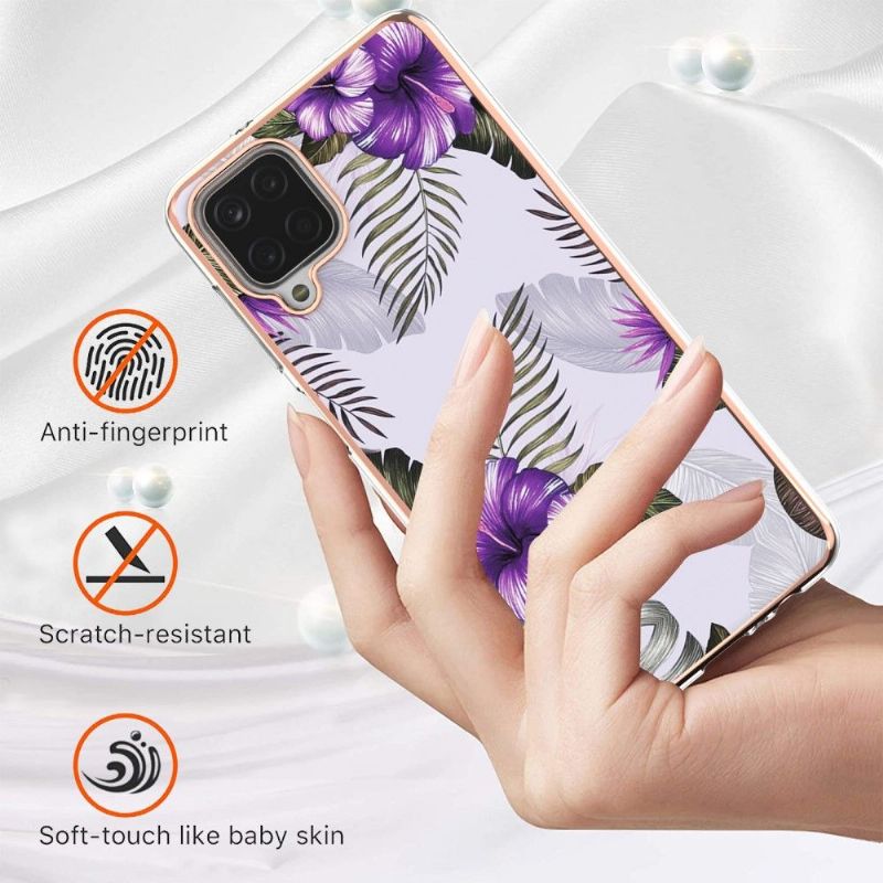 Cover Samsung Galaxy A12 Eksotiske Blomster