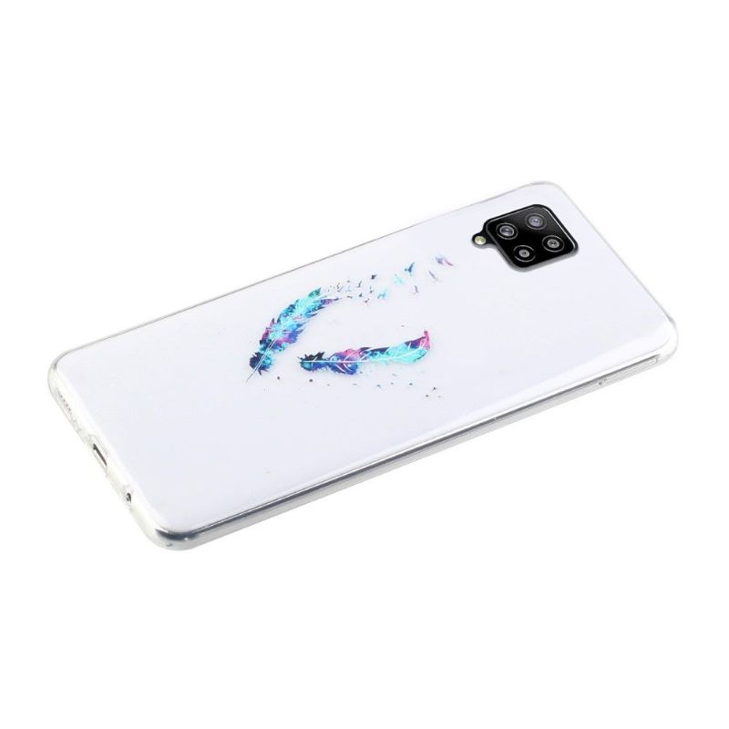 Cover Samsung Galaxy A12 Fjer Og Fugle