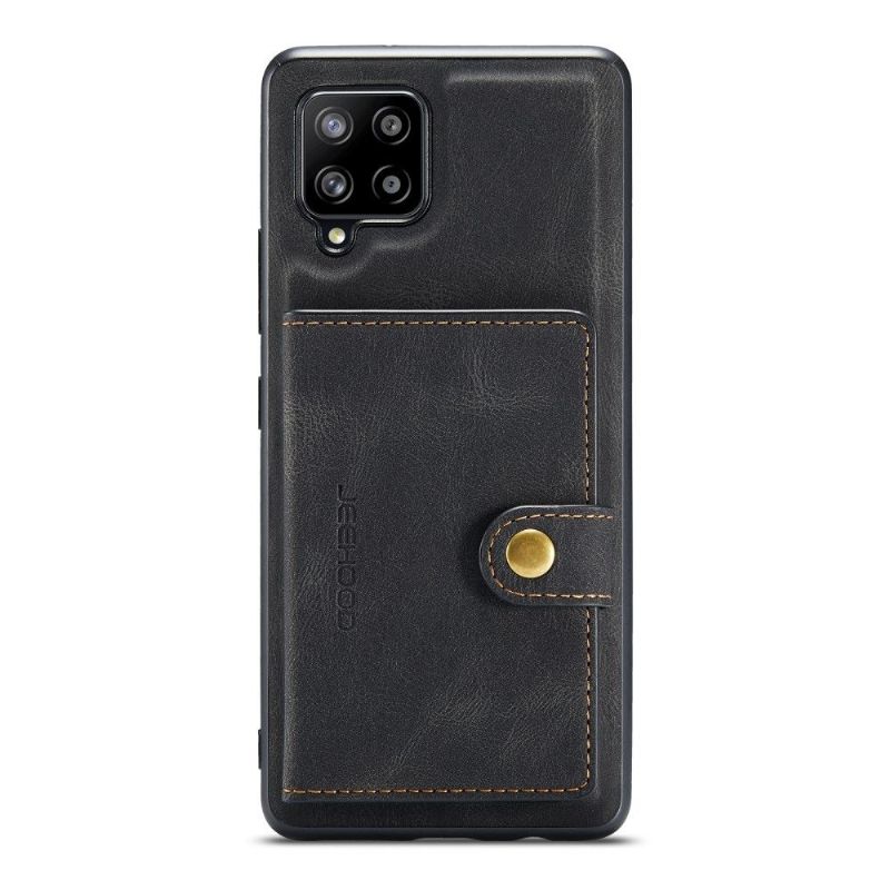 Cover Samsung Galaxy A12 Lædereffekt + Aftagelig Kortholder