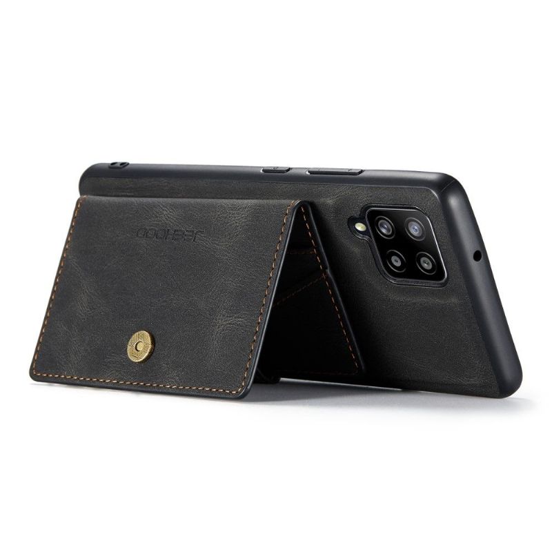 Cover Samsung Galaxy A12 Lædereffekt + Aftagelig Kortholder