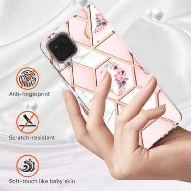 Cover Samsung Galaxy A12 Marmor Og Blomsterkrone