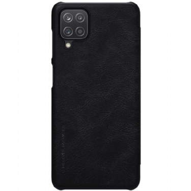 Flip Cover Samsung Galaxy A12 Anti-fald Qin Series Lædereffekt