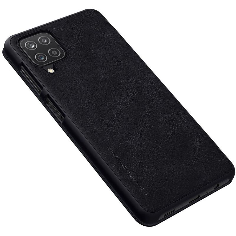 Flip Cover Samsung Galaxy A12 Anti-fald Qin Series Lædereffekt