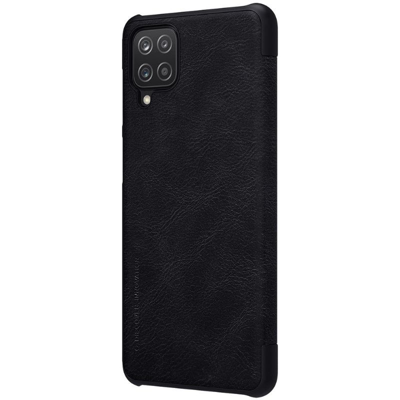 Flip Cover Samsung Galaxy A12 Anti-fald Qin Series Lædereffekt