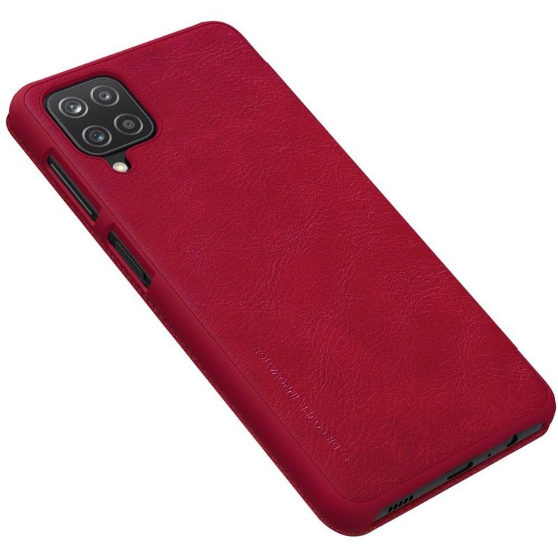 Flip Cover Samsung Galaxy A12 Anti-fald Qin Series Lædereffekt