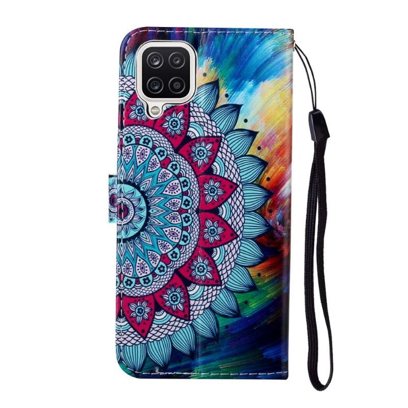 Flip Cover Samsung Galaxy A12 Blomstermandala