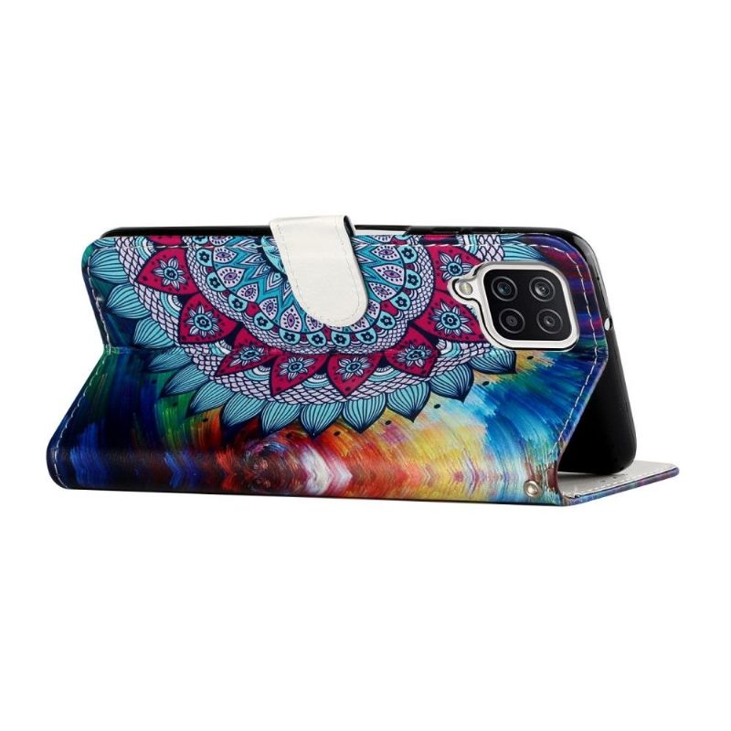 Flip Cover Samsung Galaxy A12 Blomstermandala