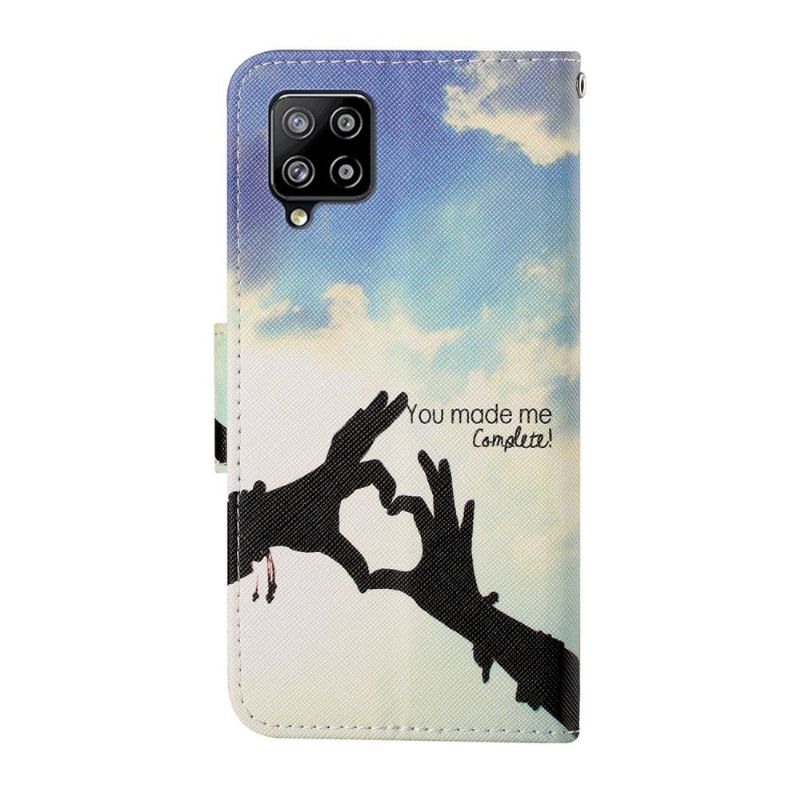 Flip Cover Samsung Galaxy A12 Du Gjorde Mig Komplet