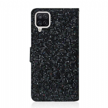 Flip Cover Samsung Galaxy A12 Glitterkortholder