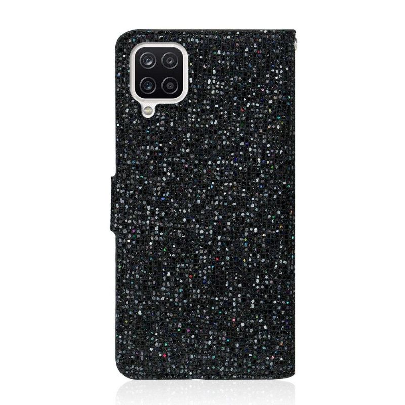 Flip Cover Samsung Galaxy A12 Glitterkortholder