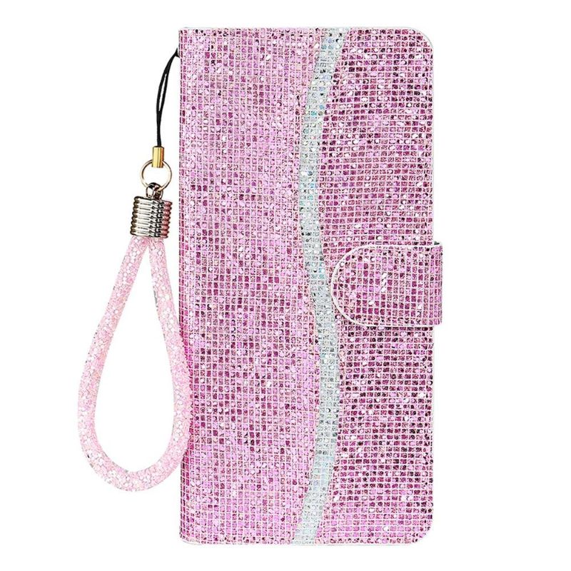 Flip Cover Samsung Galaxy A12 Glitterkortholder