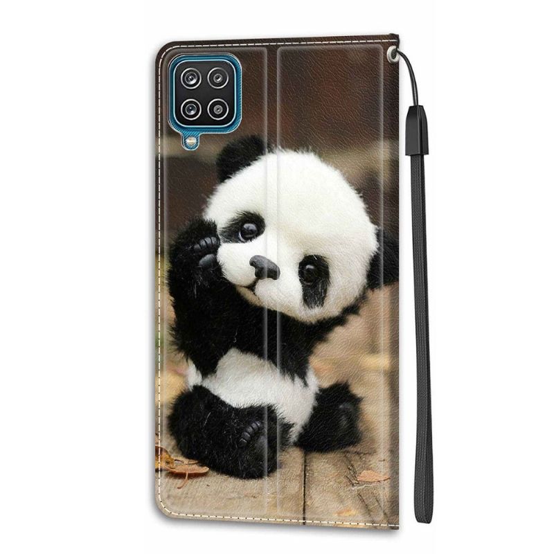 Flip Cover Samsung Galaxy A12 Lille Panda