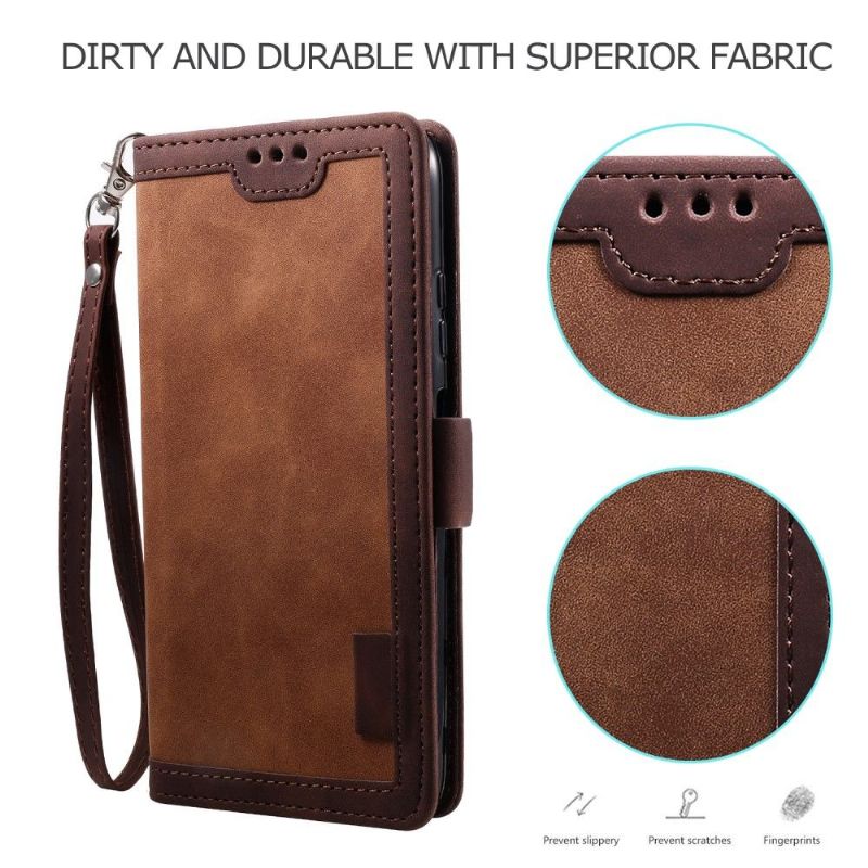 Flip Cover Samsung Galaxy A12 Punge Etui Vintage Pocket Wallet