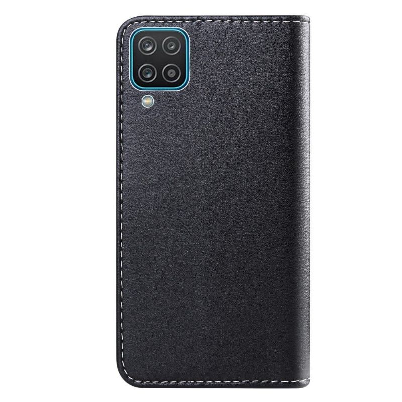 Flip Cover Samsung Galaxy A12 Trefarvede Sømme