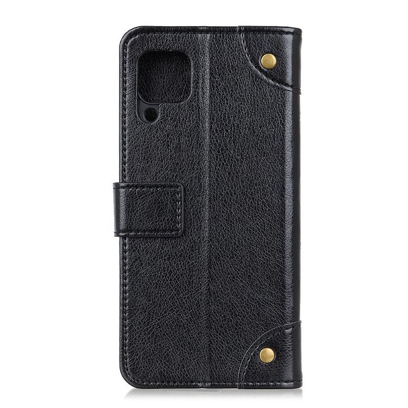 Flip Cover Samsung Galaxy A12 Vintage Nappa