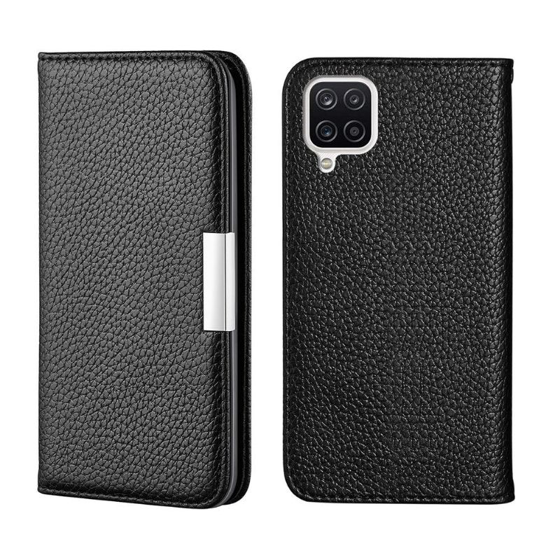 Læder Cover Samsung Galaxy A12 Original Flip Cover Kornet Faux Læder Flip