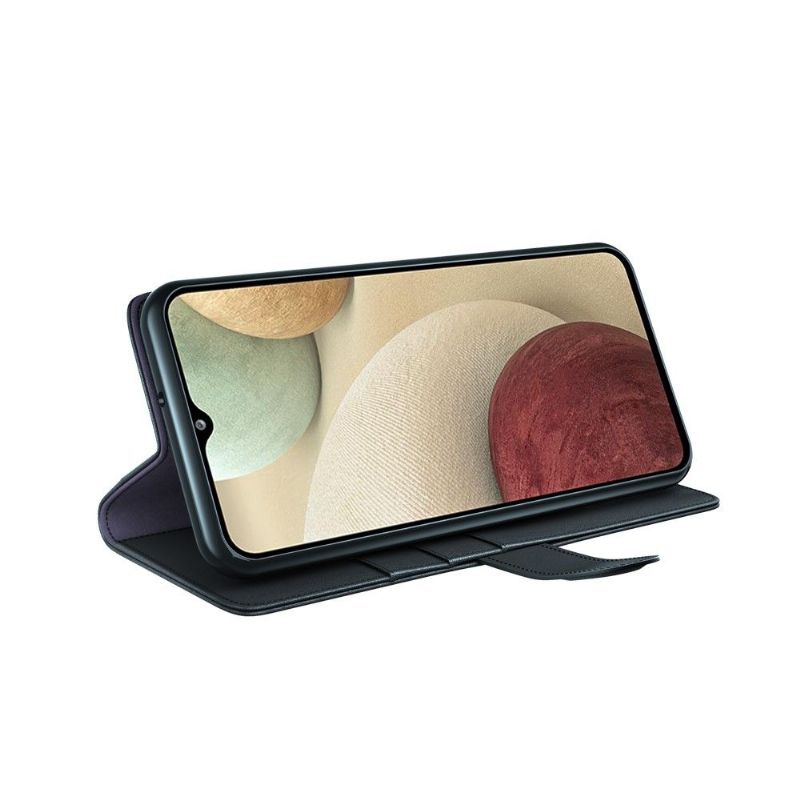 Læder Cover Samsung Galaxy A12 Original Premium Læder