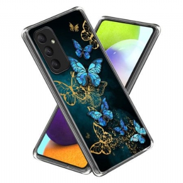 Cover Samsung Galaxy A55 5g Klynge Blå Sommerfugle